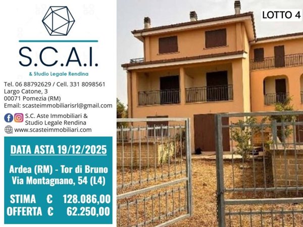 casa indipendente in vendita ad Ardea in zona Montagnano