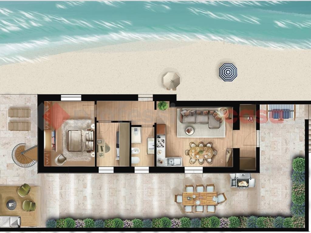 appartamento in vendita ad Ardea in zona Marina di Ardea