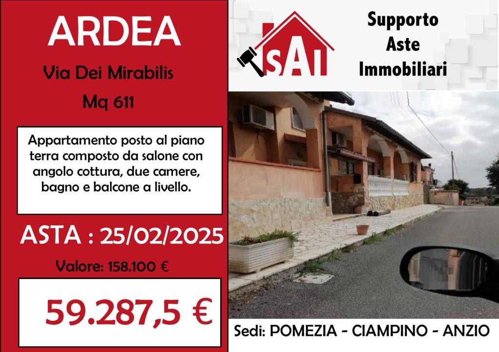 appartamento in vendita ad Ardea in zona Banditella