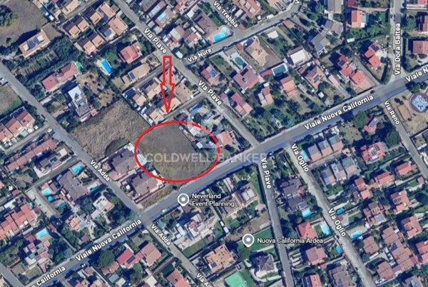 terreno edificabile in vendita ad Ardea in zona Nuova California