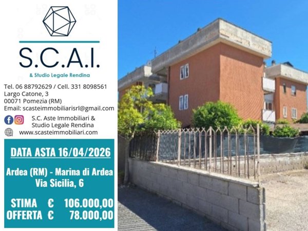 appartamento in vendita ad Ardea in zona Marina di Ardea