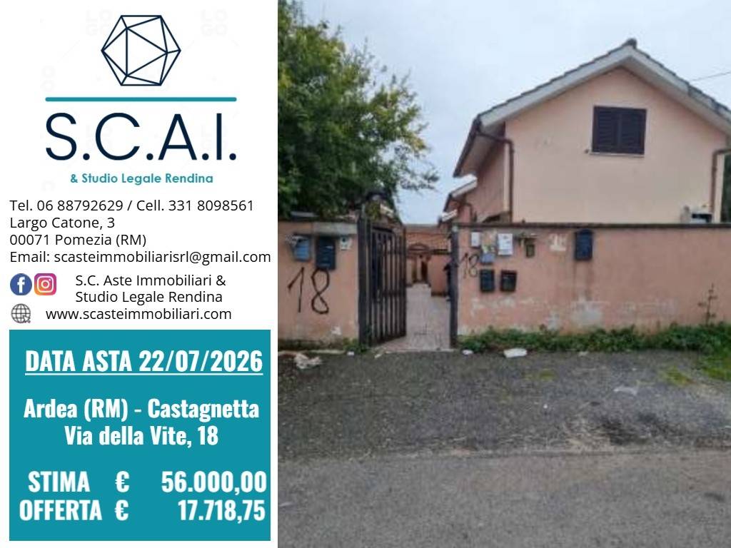appartamento in vendita ad Ardea in zona Castagnola