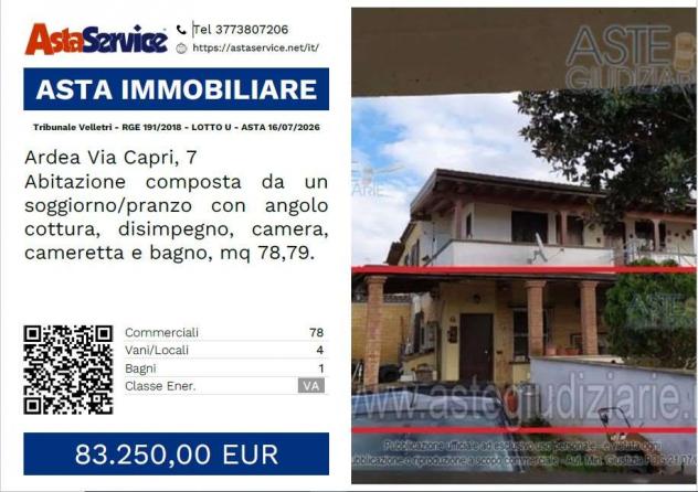 appartamento in vendita ad Ardea
