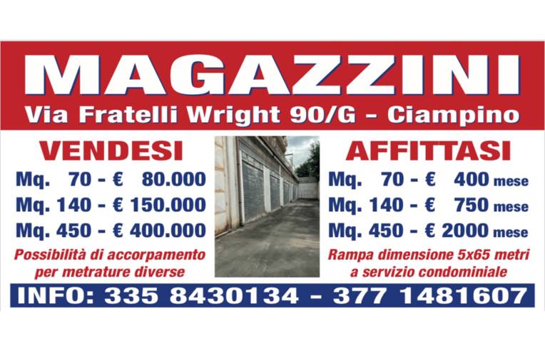locale commerciale in vendita a Ciampino