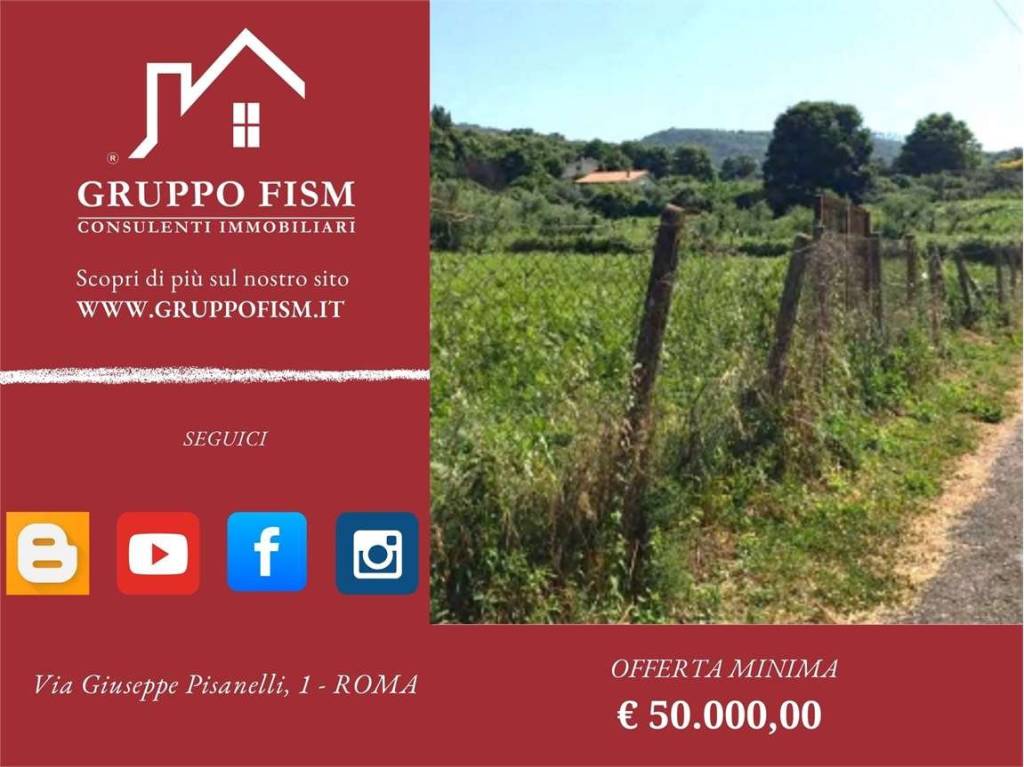 terreno agricolo in vendita a San Cesareo in zona Campo Gillaro