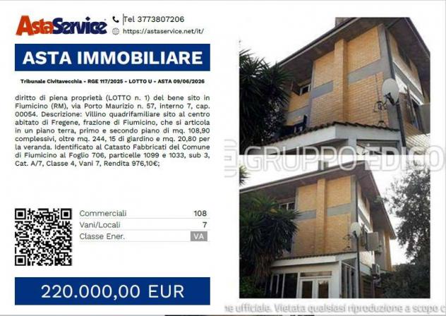 casa indipendente in vendita a Fiumicino in zona Fregene