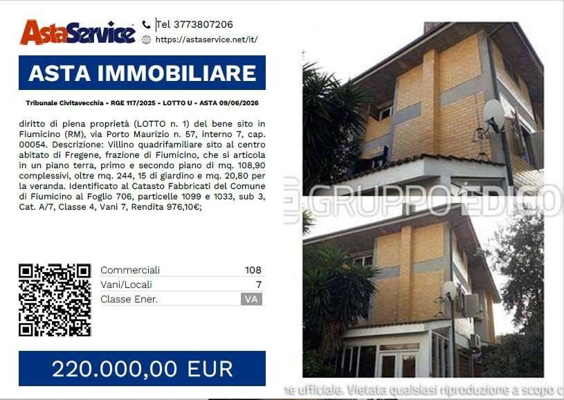 casa indipendente in vendita a Fiumicino in zona Fregene