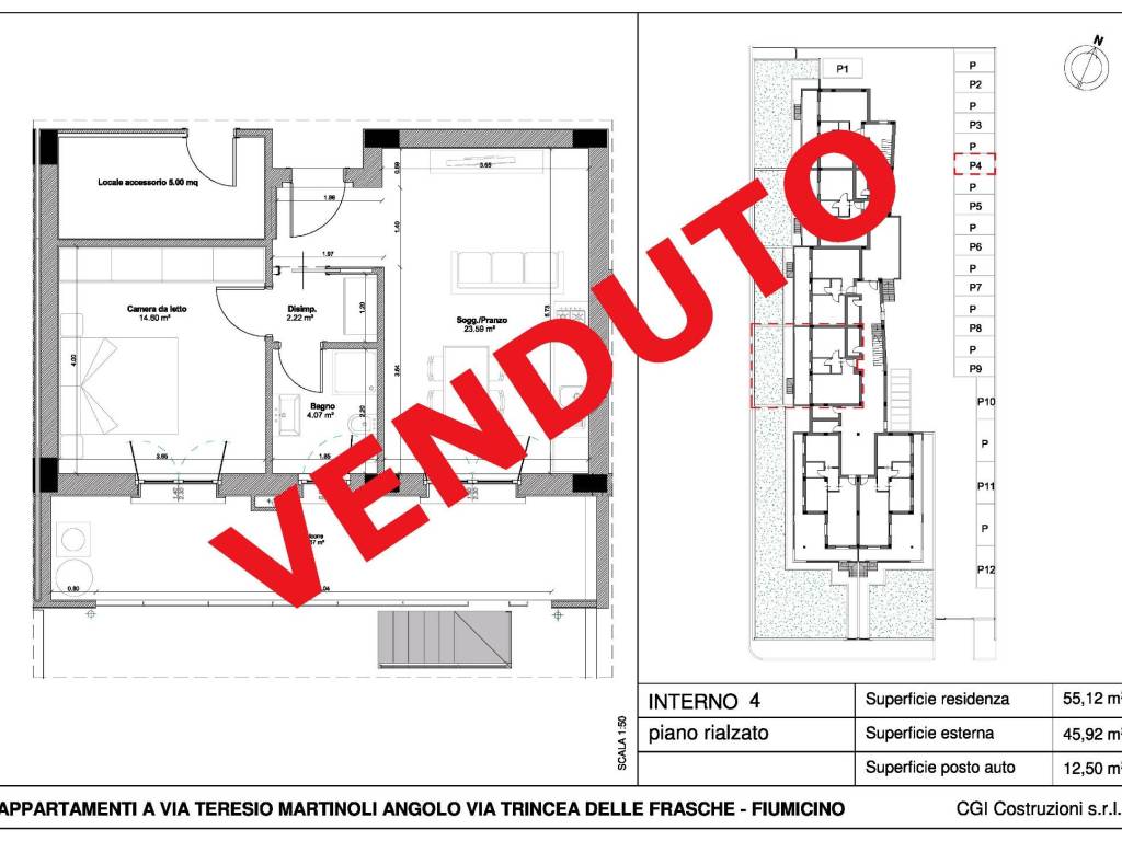 appartamento in vendita a Fiumicino