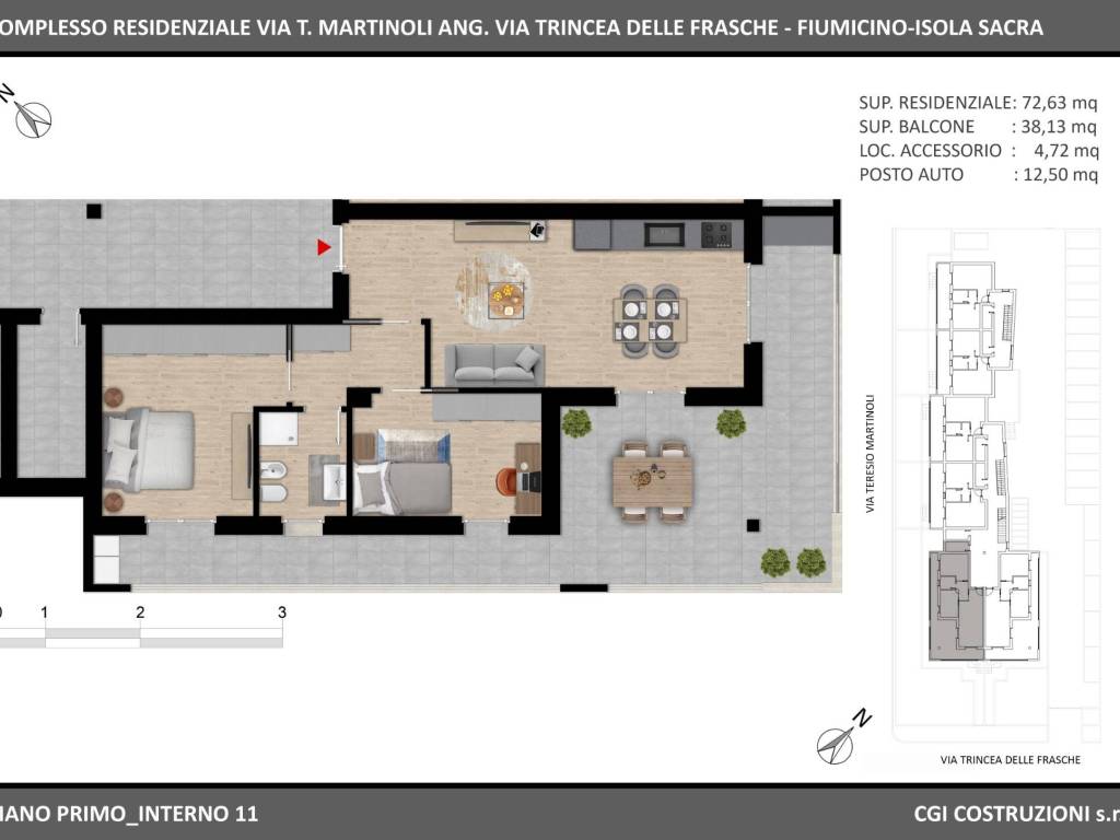 appartamento in vendita a Fiumicino in zona Isola Sacra