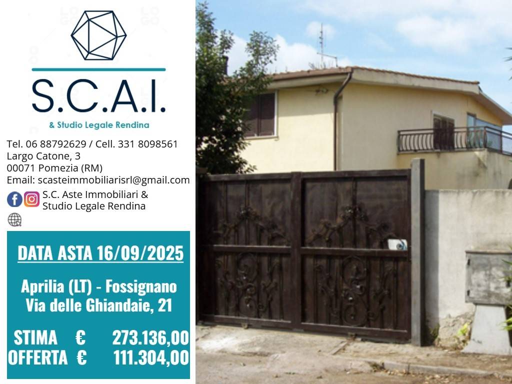 casa indipendente in vendita ad Aprilia in zona Fossignano