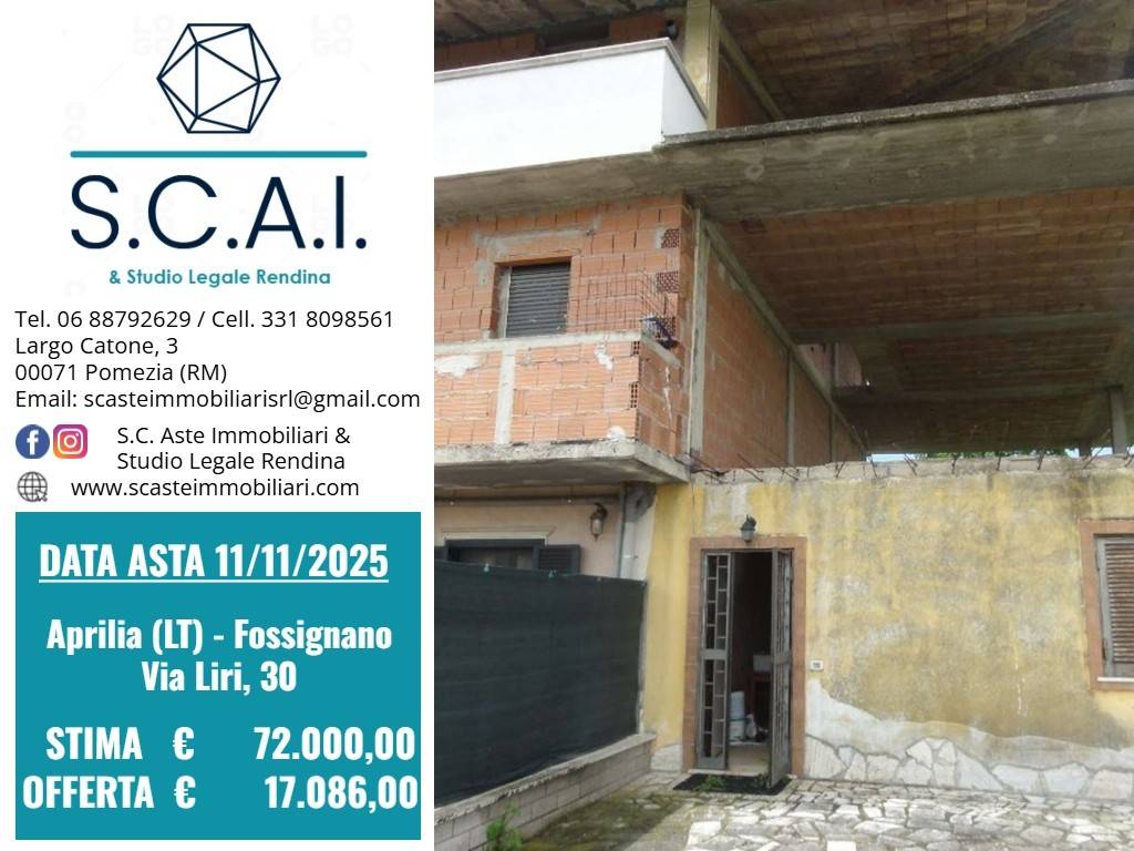 appartamento in vendita ad Aprilia in zona Fossignano