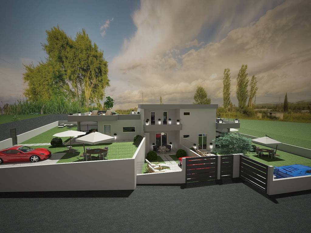 casa indipendente in vendita ad Aprilia in zona Campoleone