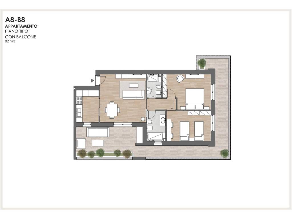appartamento in vendita ad Aprilia