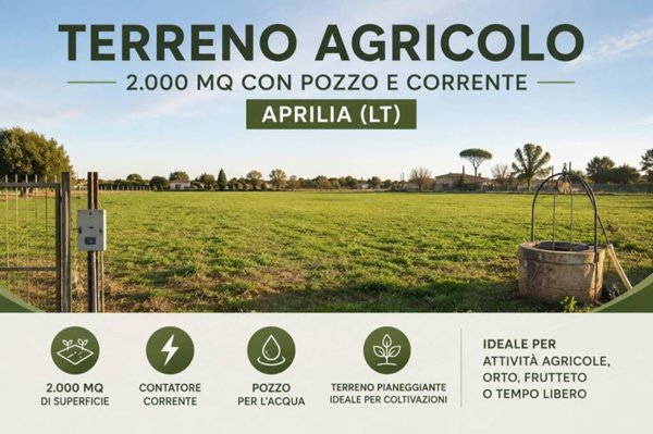 terreno agricolo in vendita ad Aprilia in zona Torre del Padiglione