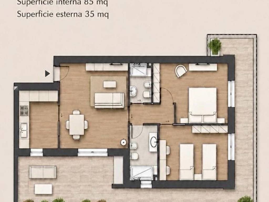 appartamento in vendita ad Aprilia