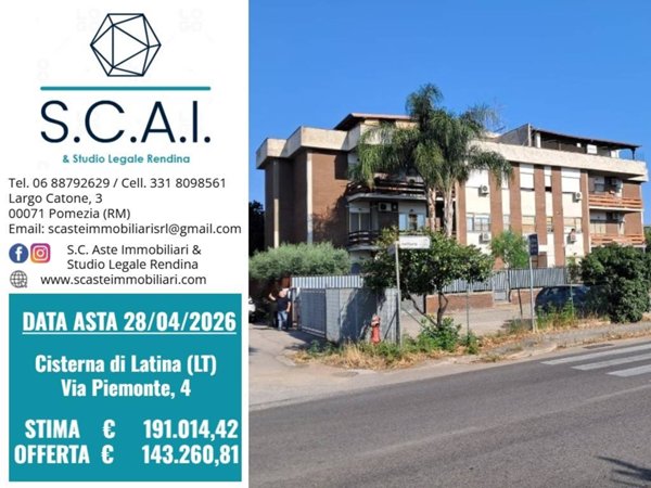 appartamento in vendita a Cisterna di Latina in zona Olmobello
