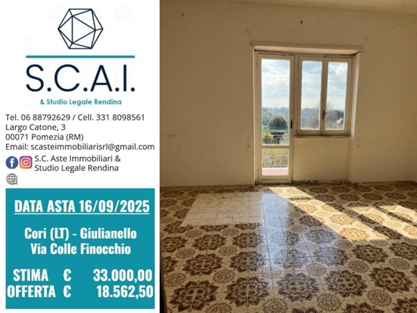 appartamento in vendita a Cori in zona Giulianello