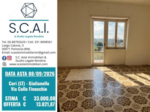 appartamento in vendita a Cori in zona Giulianello