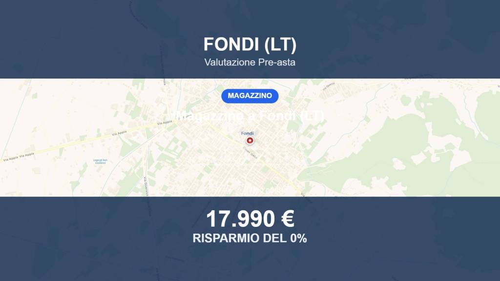 locale commerciale in vendita a Fondi