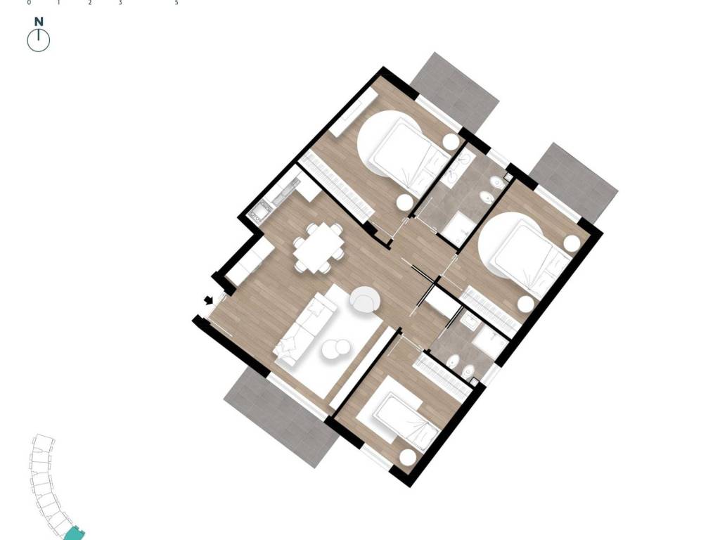 appartamento in vendita a Gaeta