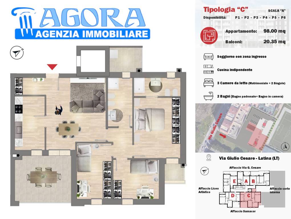 appartamento in vendita a Latina in zona Centro Città