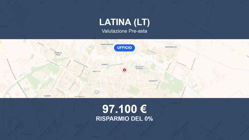 ufficio in vendita a Latina in zona Centro Città
