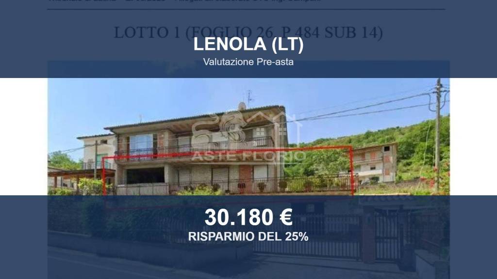 appartamento in vendita a Lenola in zona Valle Bernardo