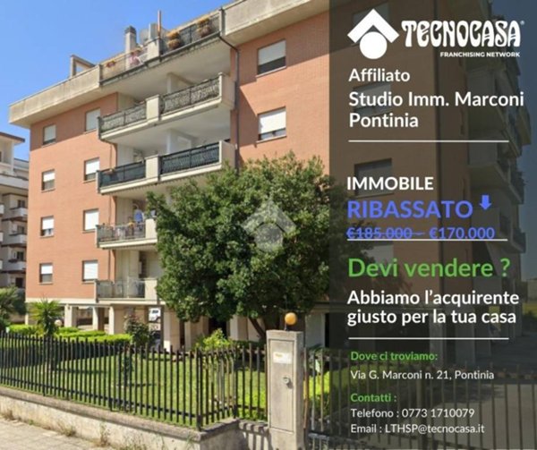appartamento in vendita a Pontinia in zona Borgo Pasubio