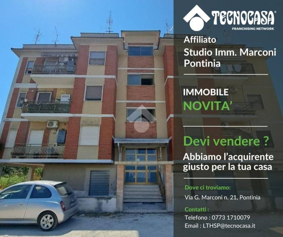 appartamento in vendita a Pontinia in zona Borgo Pasubio