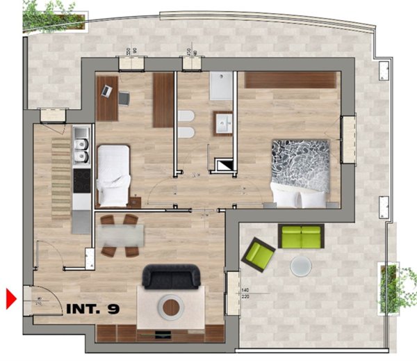 appartamento in vendita a Sermoneta in zona Doganella