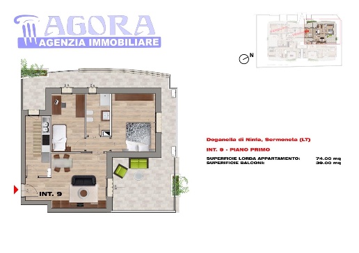 appartamento in vendita a Sermoneta in zona Doganella