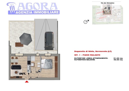 appartamento in vendita a Sermoneta in zona Doganella