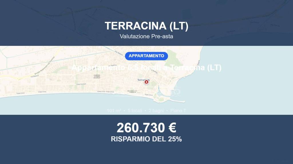appartamento in vendita a Terracina