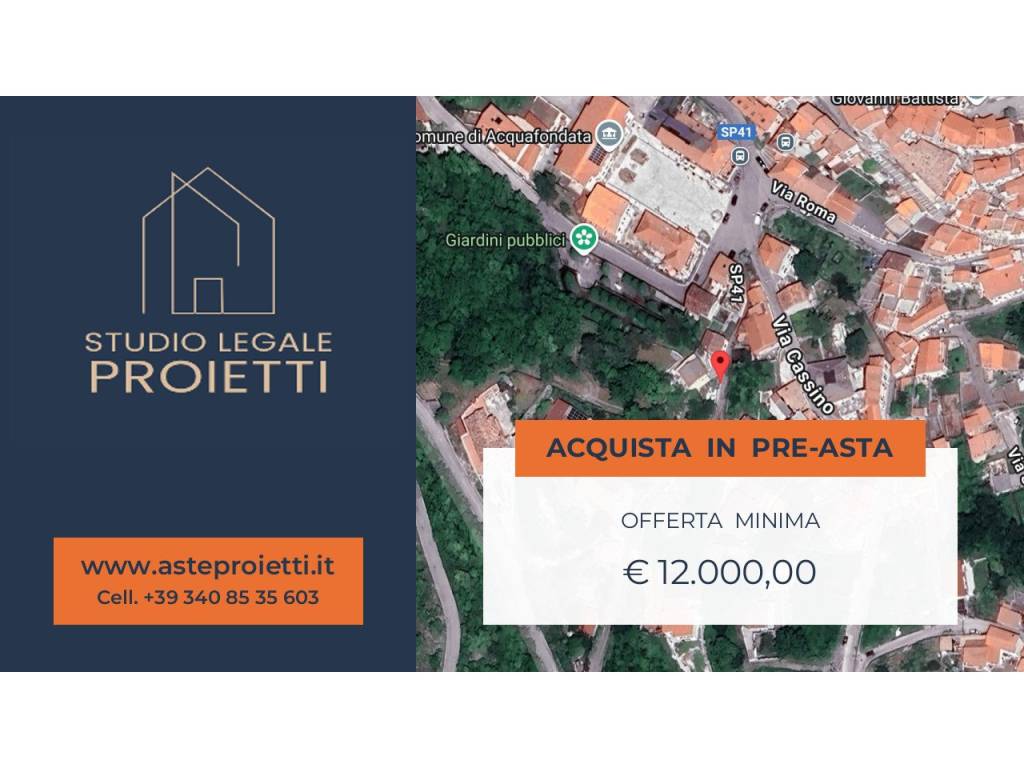 appartamento in vendita ad Acquafondata