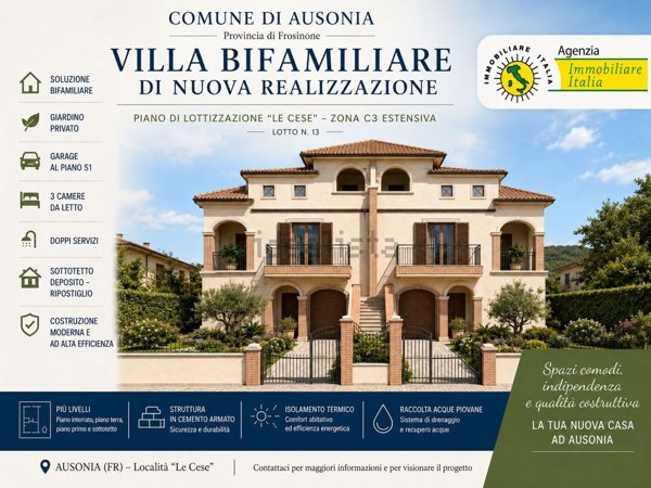 bifamiliare in vendita ad Ausonia