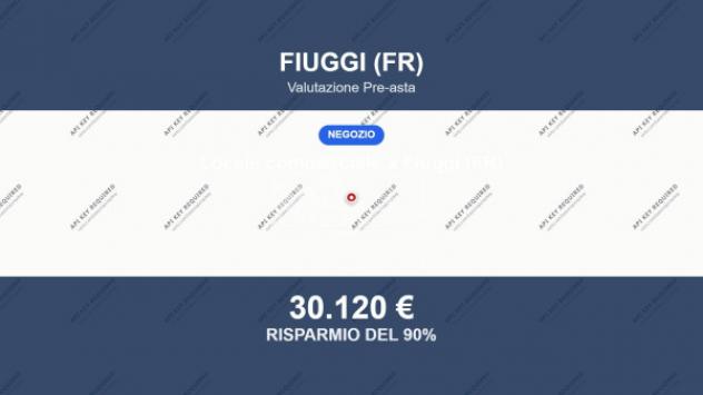 locale commerciale in vendita a Fiuggi