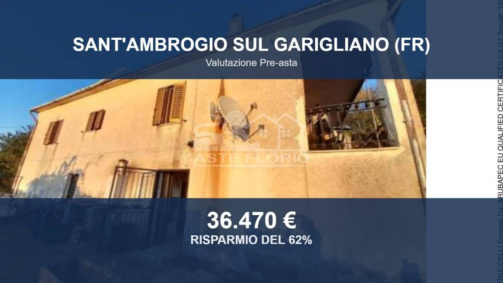 casa indipendente in vendita a Sant'Ambrogio sul Garigliano