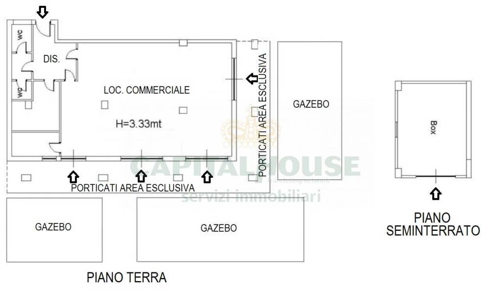 locale commerciale in vendita a Camigliano