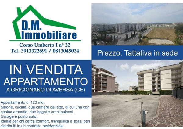 appartamento in vendita a Gricignano di Aversa