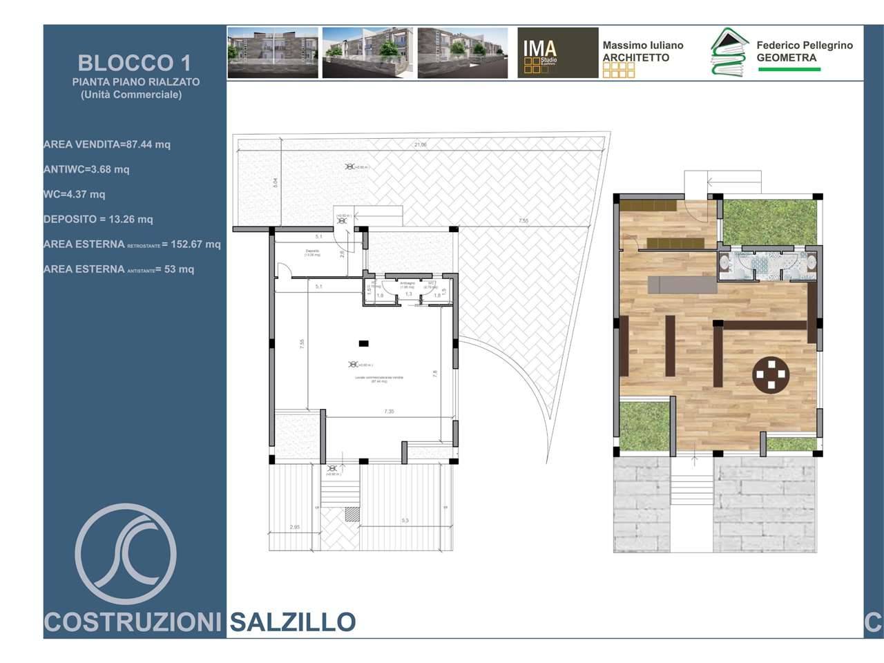 locale commerciale in vendita a Mondragone
