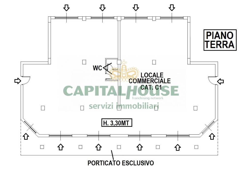 locale commerciale in vendita a Portico di Caserta