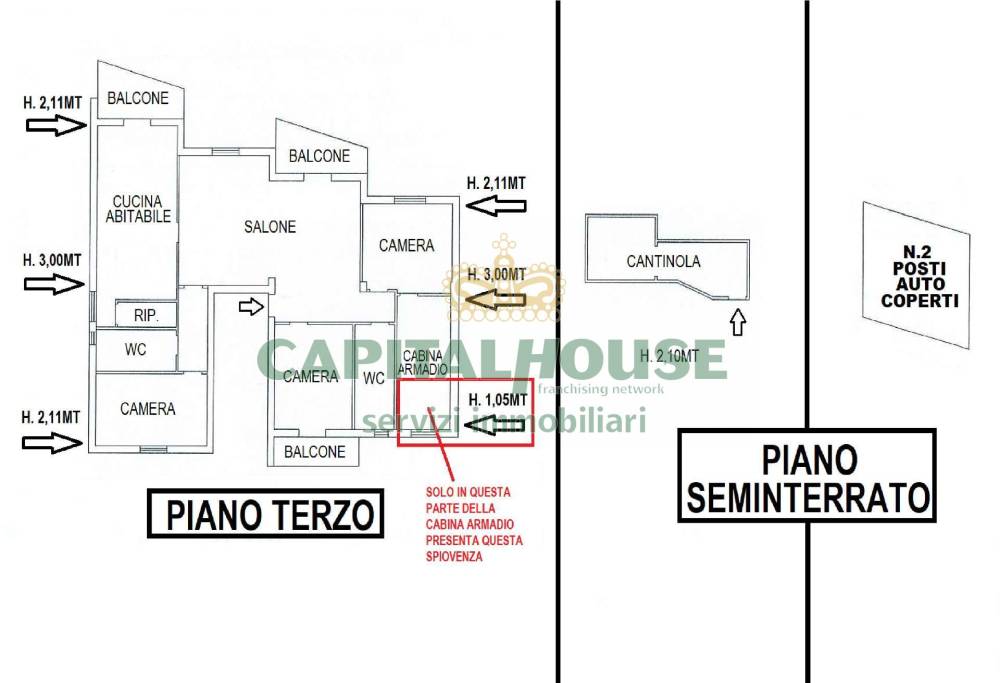 appartamento in vendita a Portico di Caserta