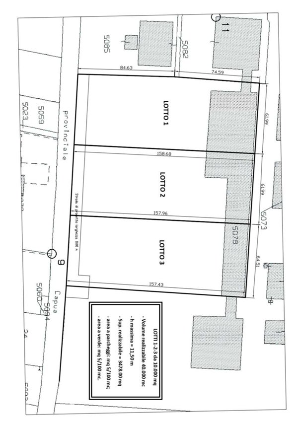 terreno edificabile in vendita a Sparanise