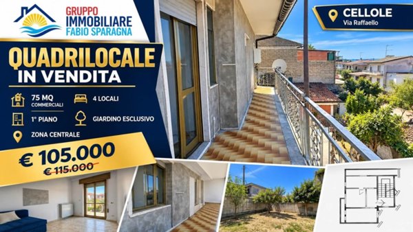 appartamento in vendita a Cellole