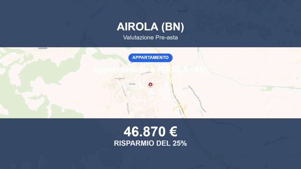 appartamento in vendita ad Airola