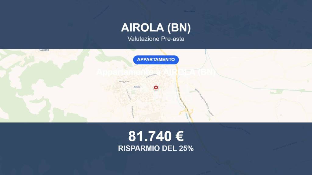 appartamento in vendita ad Airola