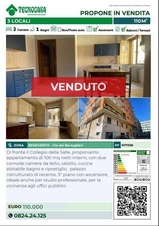 appartamento in vendita a Benevento in zona Mellusi / Atlantici