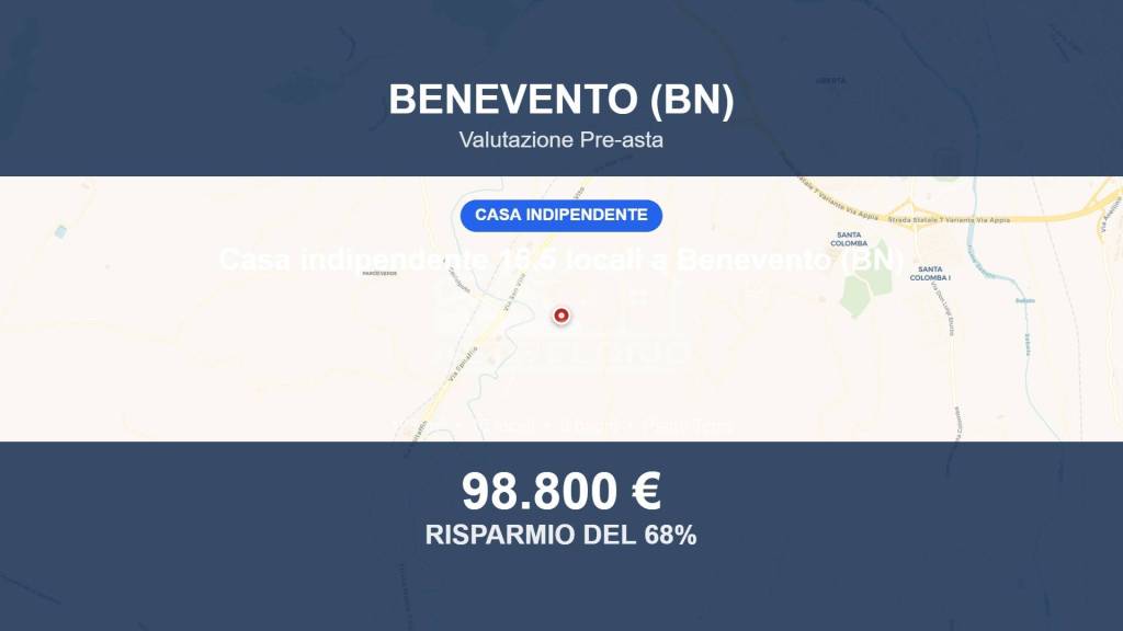 casa indipendente in vendita a Benevento in zona Epitaffio