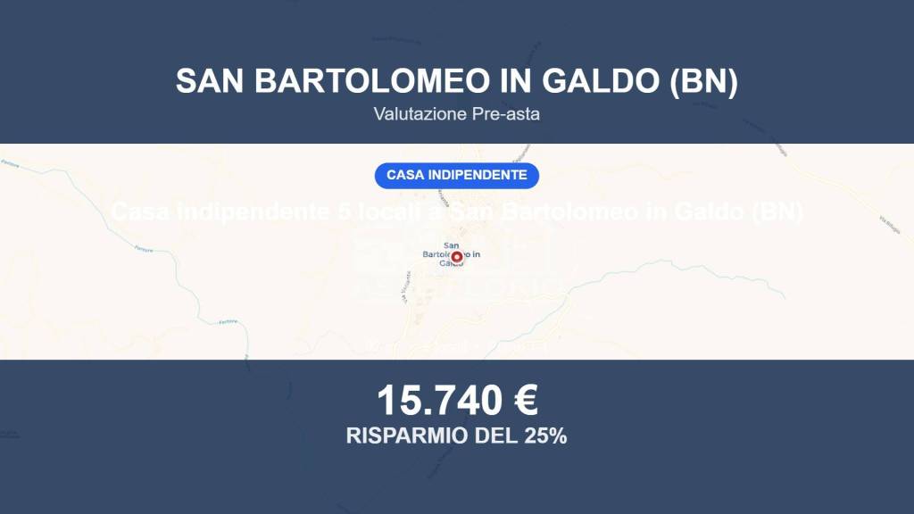 casa indipendente in vendita a San Bartolomeo in Galdo