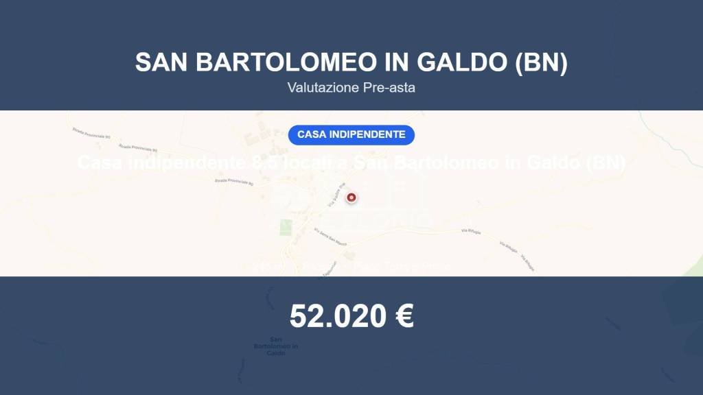 casa indipendente in vendita a San Bartolomeo in Galdo